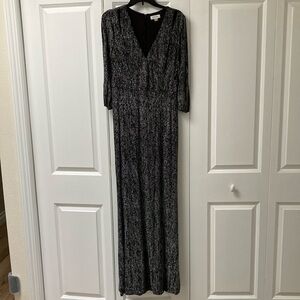 Calvin Klein Black and Gray Women's Evening Gown/Dress